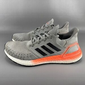 Adidas UltraBOOST 20 Shoes Womens 11 Gray Coral Athletic Running Sneakers EG0719